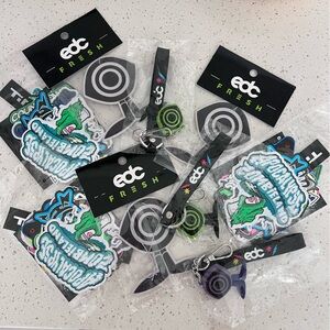 EDC 2025 festival swag bundles stickers keychains
